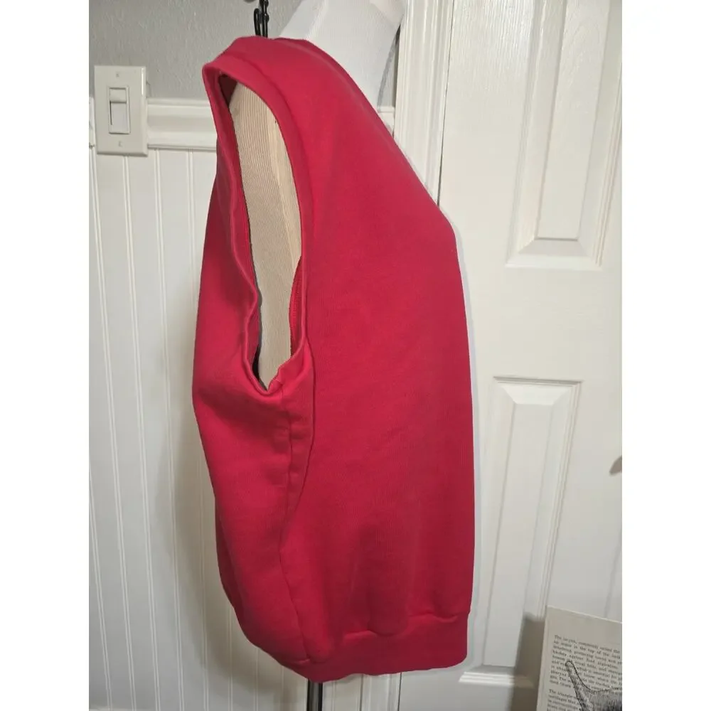 Polo Golf by Ralph Lauren Sweater Vest, 86% Cotton Knit Mens Med Red